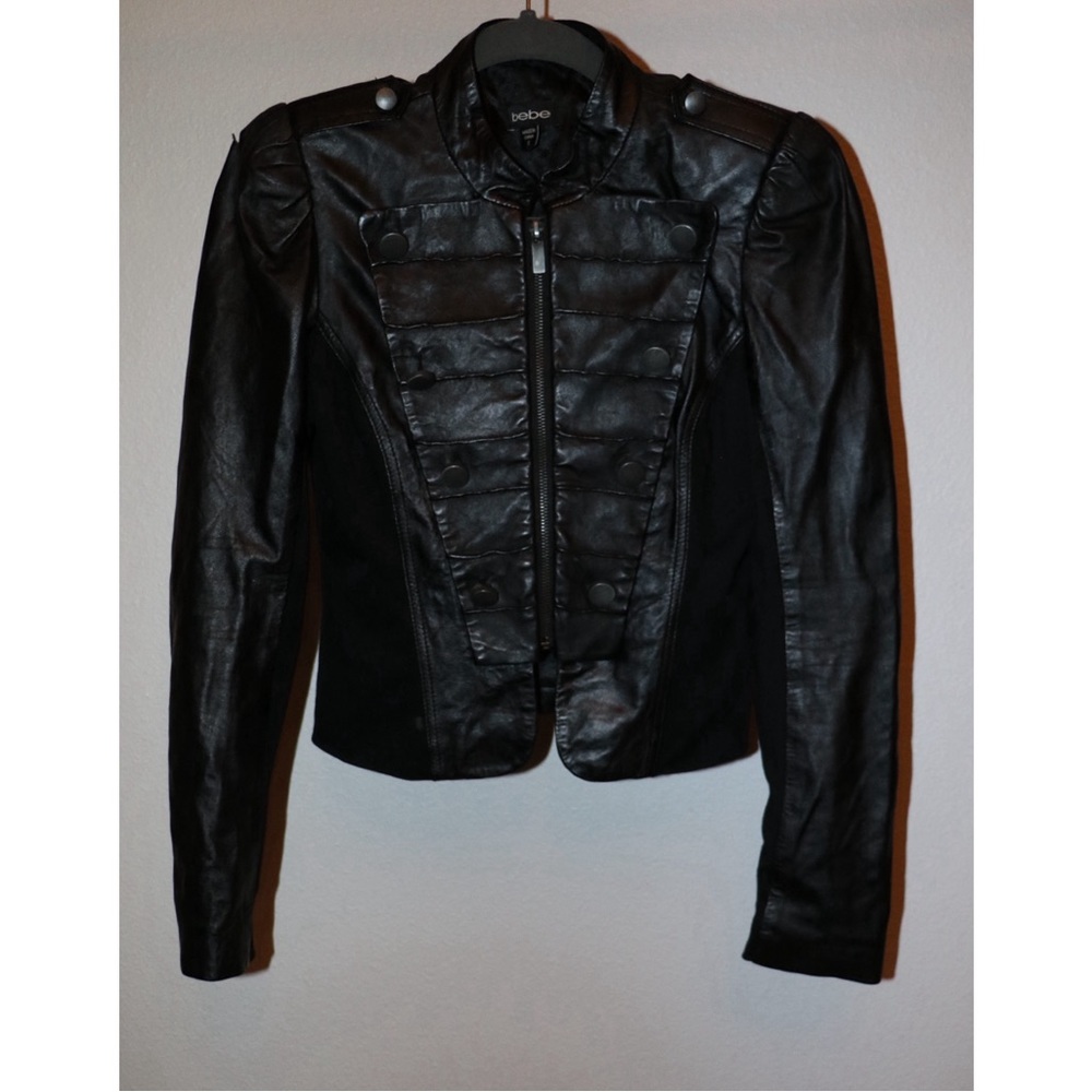 bebe Leather Moto Jacket